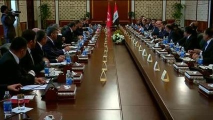 Davutoğlu Irak'ta - Heyetlerarası Görüşme