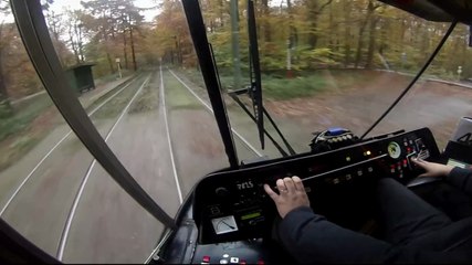 Tram 44 - Cabin view