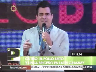 "El Pollo" Brito a los Latin Grammy: Es muy difícil que se borre la sonrisa