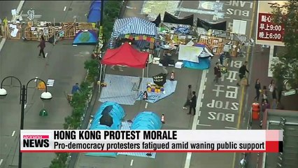 Hong Kong protest movement morale hits low point