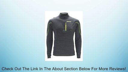 ZOOT SPORTS Men's Performance MICROlite+ 1/2 Zip Running Jacket, Safety Yellow/Graphite, Large