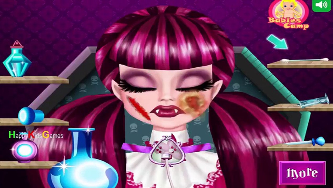 Monster High Games - DRACULAURA SURGERY GAME - Game Walkthrough