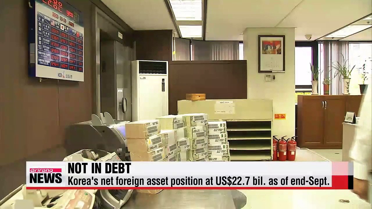 Korea posts first ever surplus in net foreign-asset position