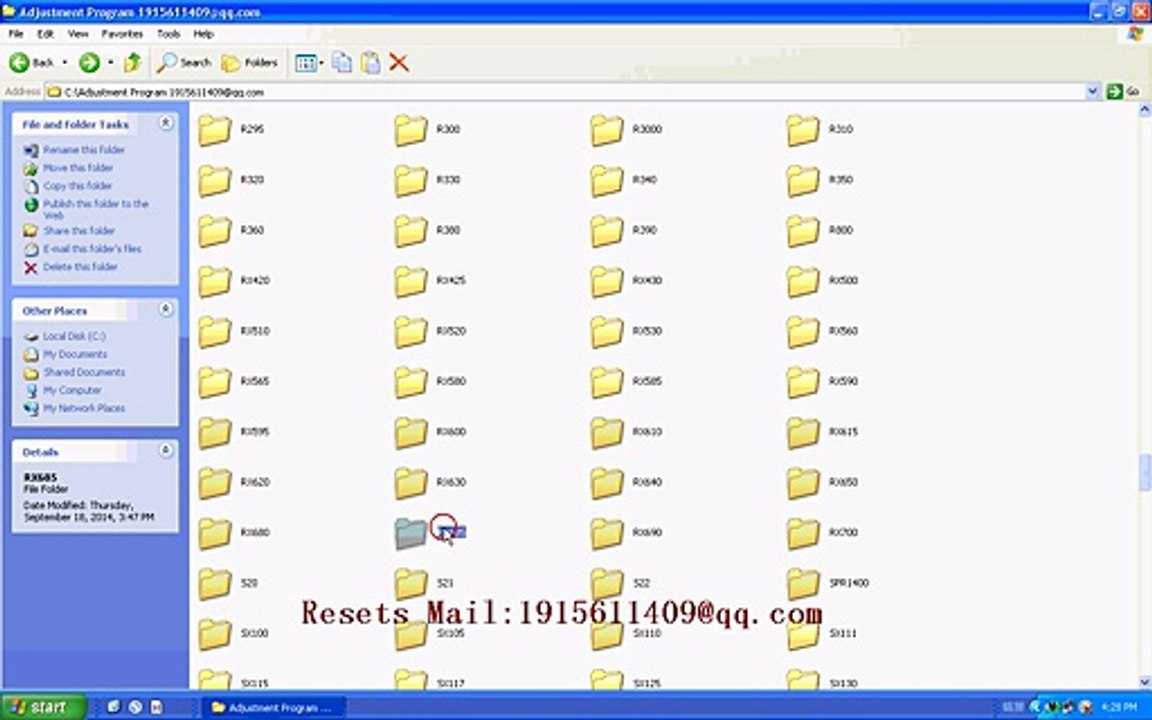 RESET EPSON Resets RX685 Adjustment Program resetter