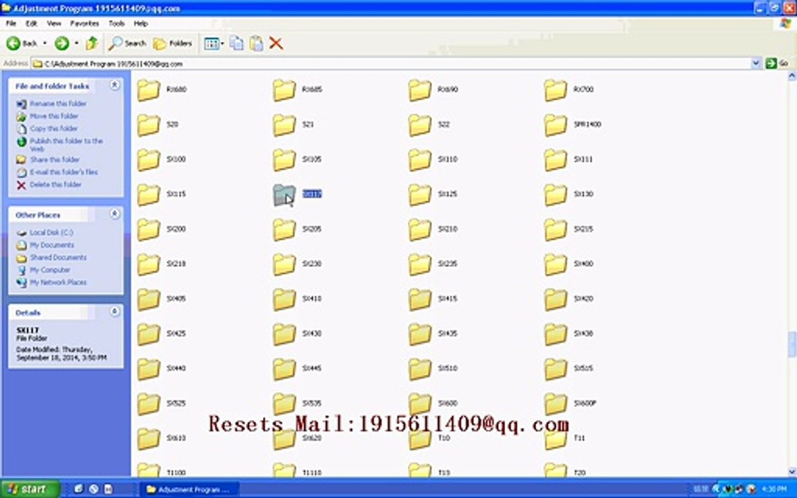 RESET EPSON Resets SX117 Adjustment Program resetter