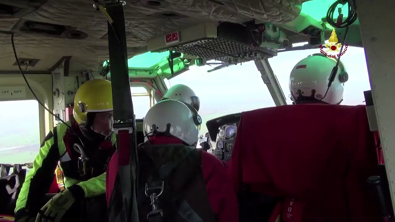Reggio Emilia - Si alza il livello dell'acqua del Fiume Po  (18.11.14)
