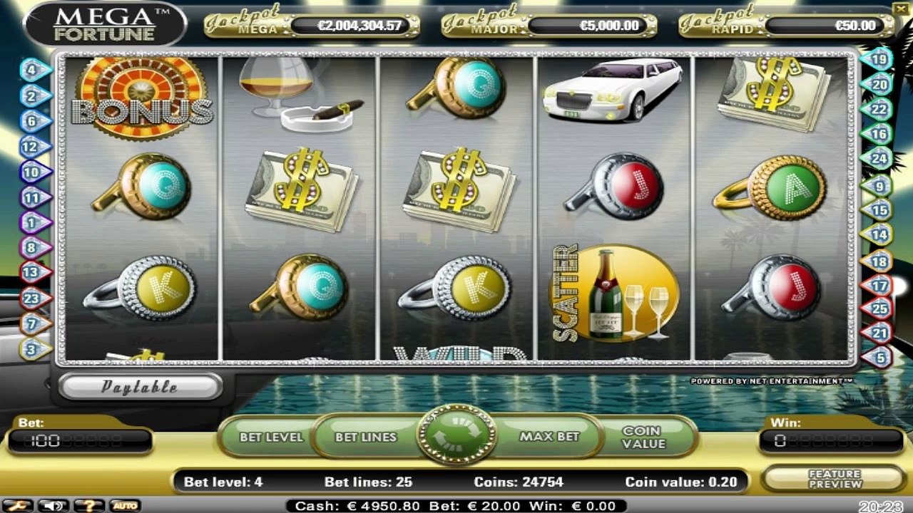 FREE Mega Fortune ™ slot machine game preview by Slotozilla.com