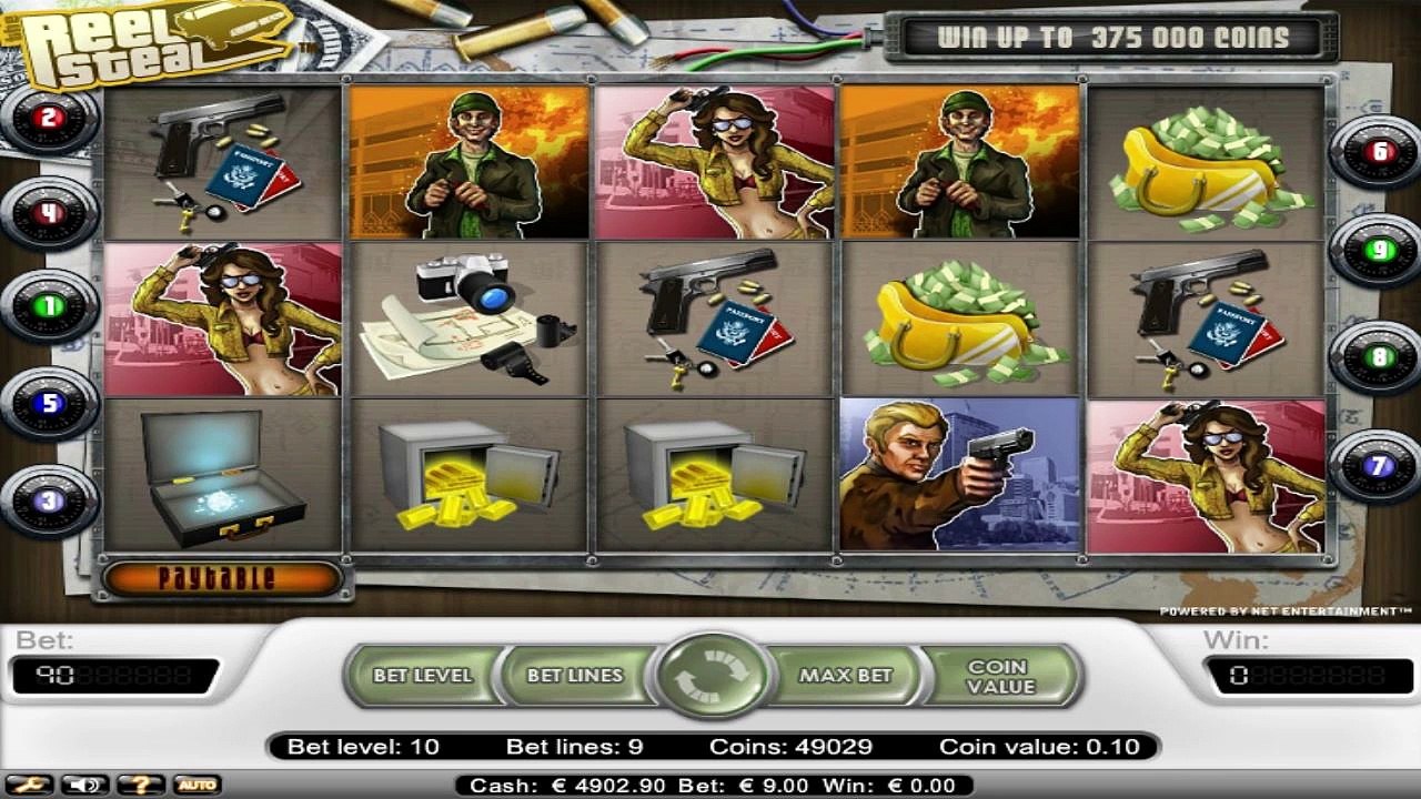 Reel Steal ™ free slot machine game preview by Slotozilla.com