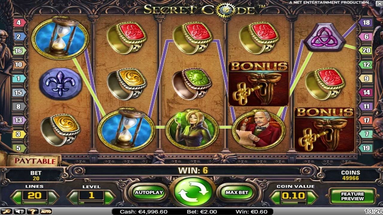 Secret Code ™ free slots machine game preview by Slotozilla.com