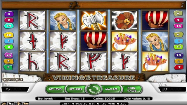 FREE Vikings Treasure ™ slot machine game preview by Slotozilla.com