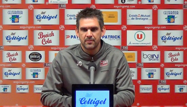 EAG-RENNES: la conférence de presse d'avant match de Jocelyn Gourvennec