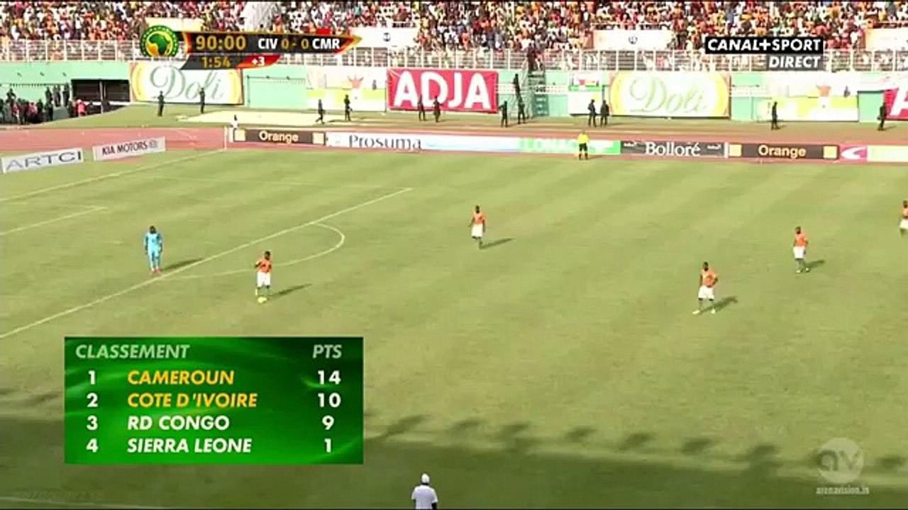 Côte d'Ivoire -  Cameroun La honte du football africain_(360p)