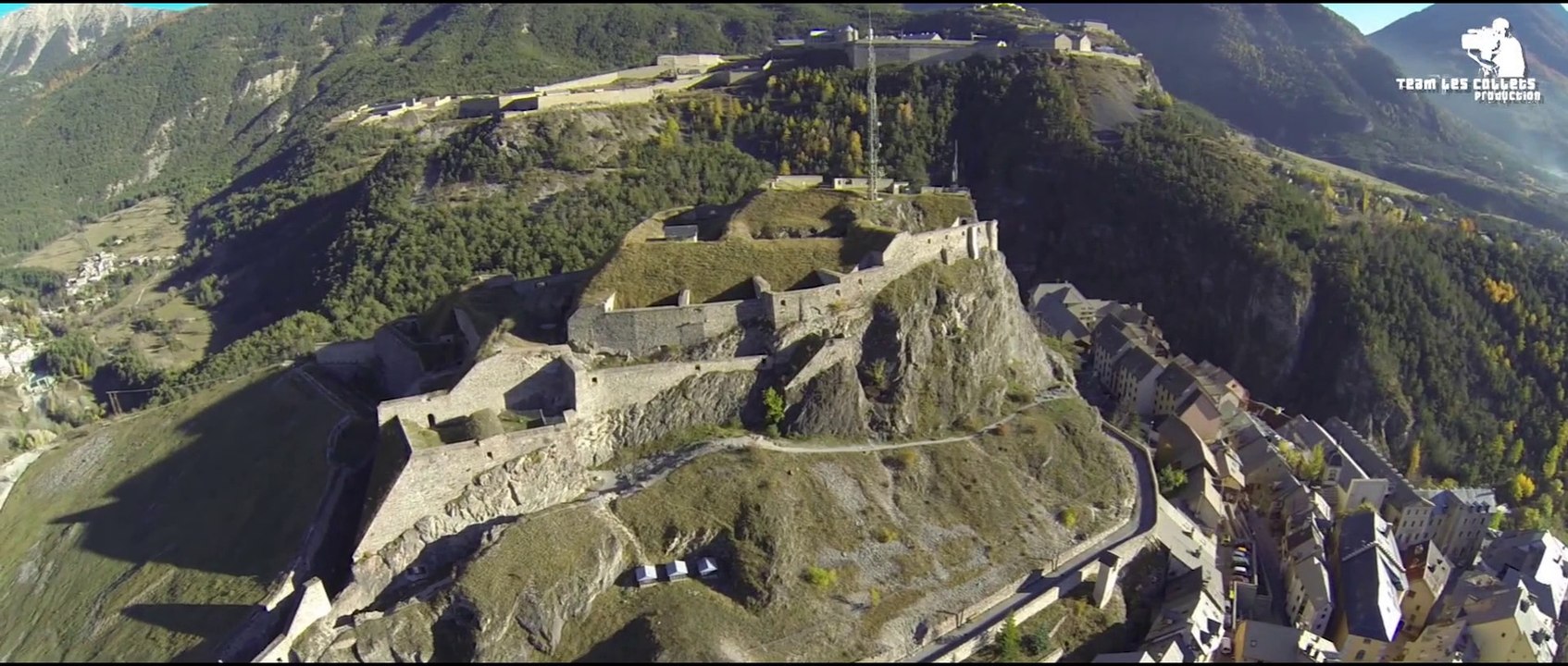 Briançon vu du ciel par un drone