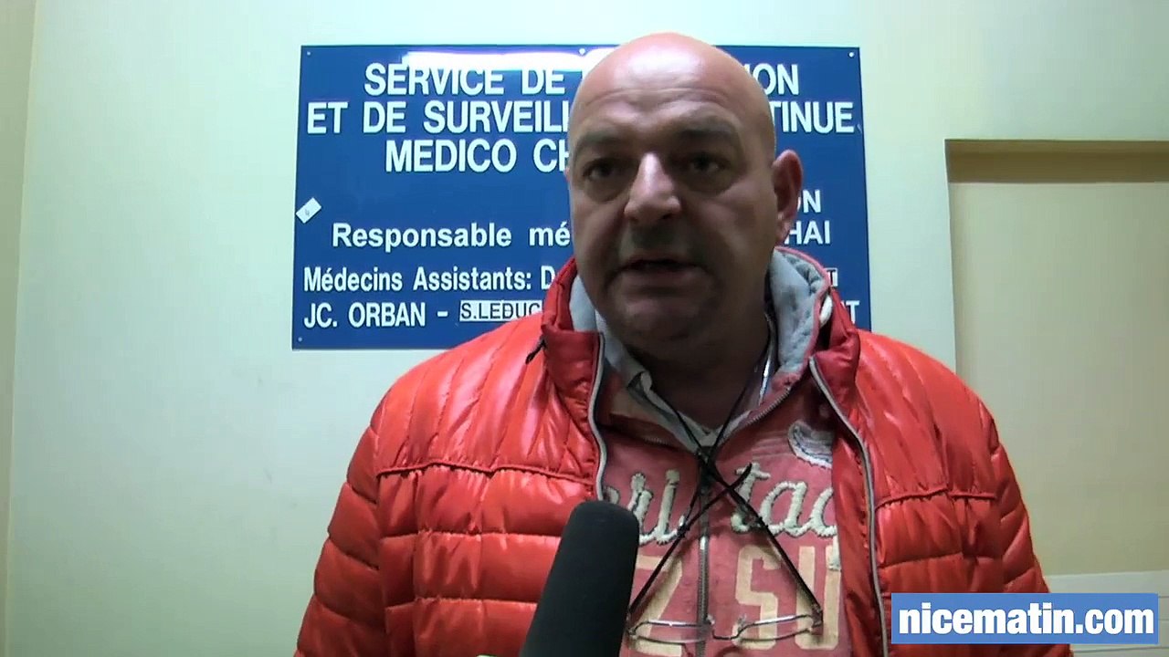 Le père de Jules Bianchi à l'hopital Saint Roch