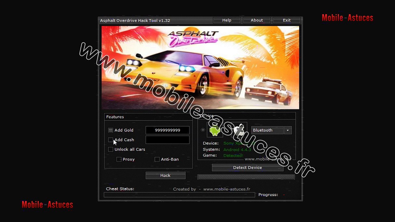 Asphalt Overdrive illimité cash et or , triche et astuces , hack