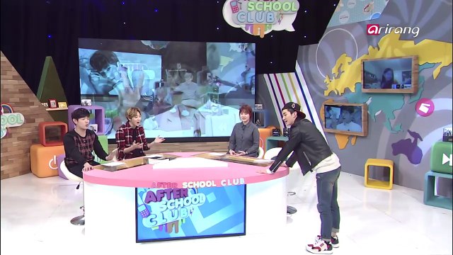 After School Club Ep120C5 Aron twerking on the show!