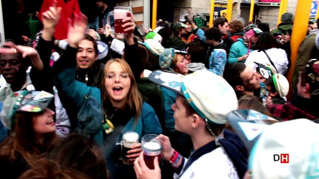 Les étudiants de l'ULB et de la VUB ont fêté la Saint-V !