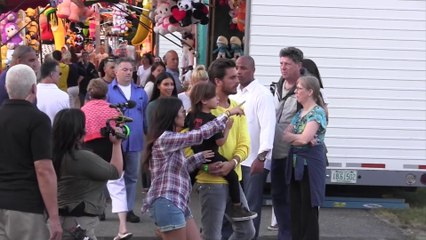 The Kardashians at a carnival in The Hamptons