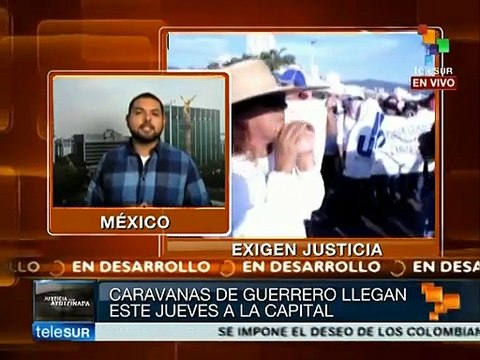 México: padres de normalistas desparecidos arribarán a la capitital