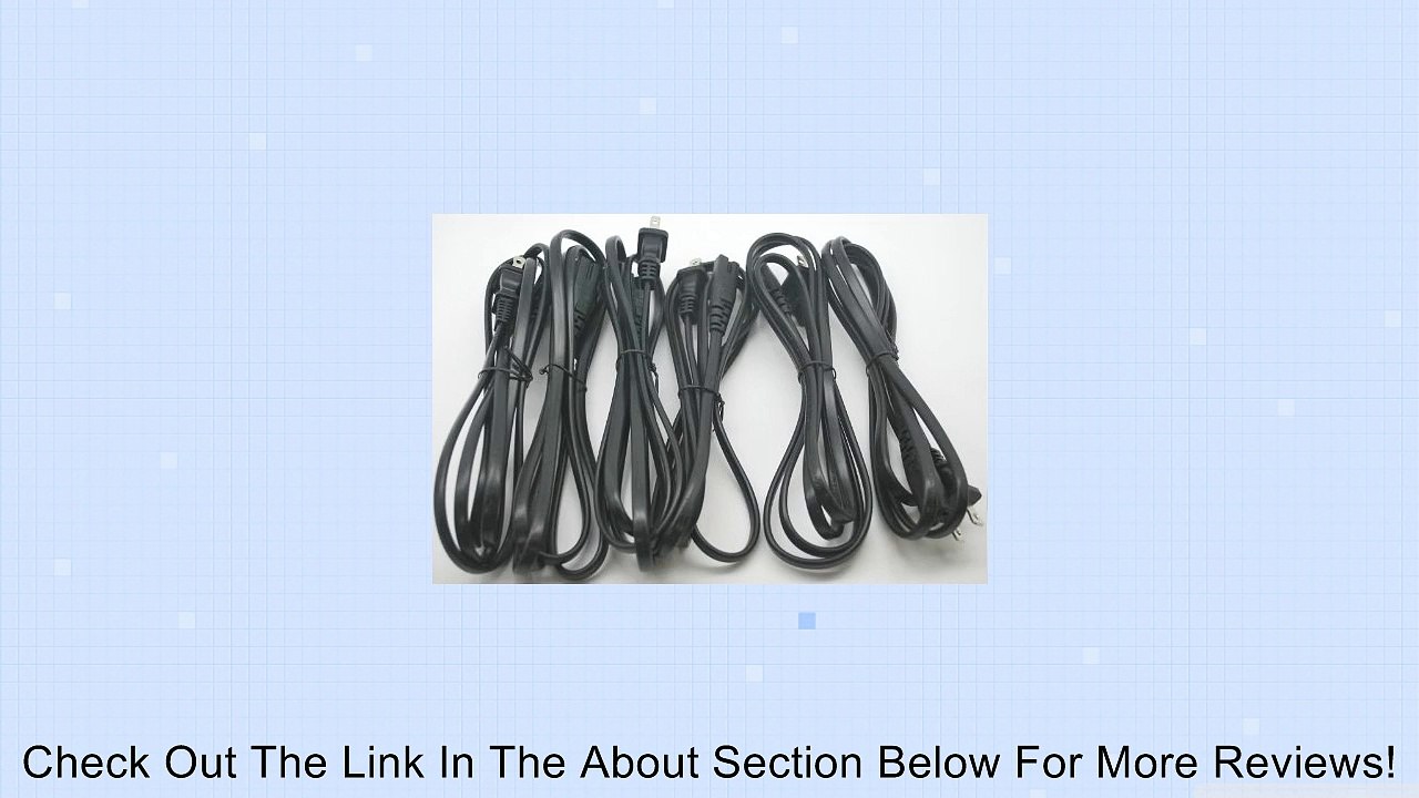 LOT 6 DIRECTV SATELLITE RECEIVER D12 H23 HDR23 H24 HDVR24 2 PRONGS POWER CORD Review