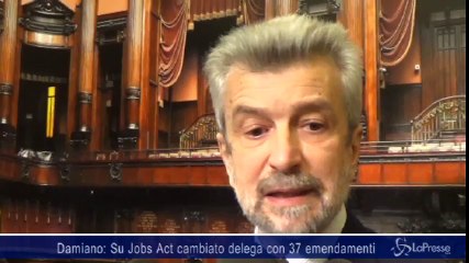 Damiano: Su Jobs Act cambiato delega con 37 emendamenti