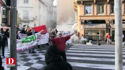 Scènes de guérilla à Toulouse lors des manifestation anti barrage de Sivens