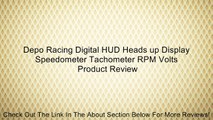 Depo Racing Digital HUD Heads up Display Speedometer Tachometer RPM Volts Review