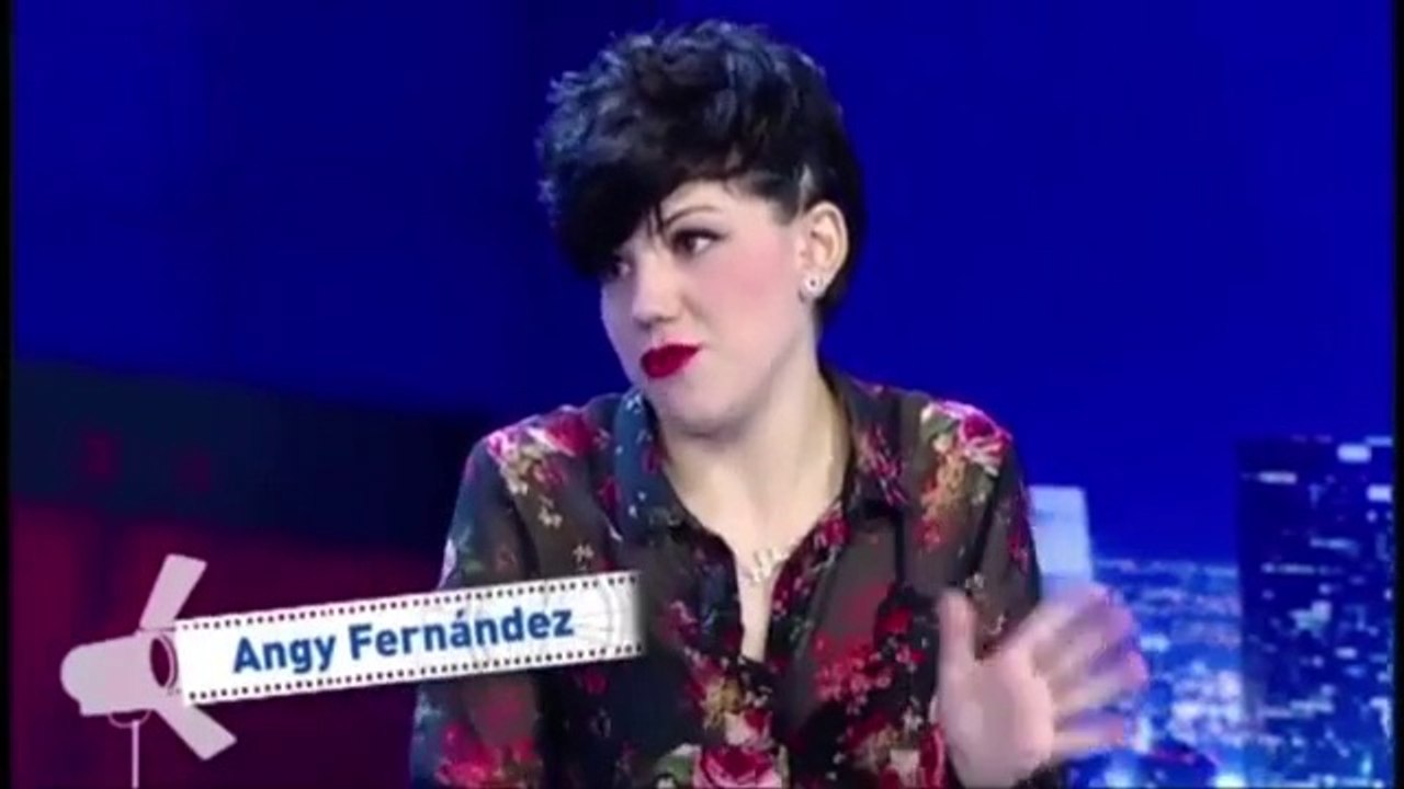 Angy en el programa Peliculeros