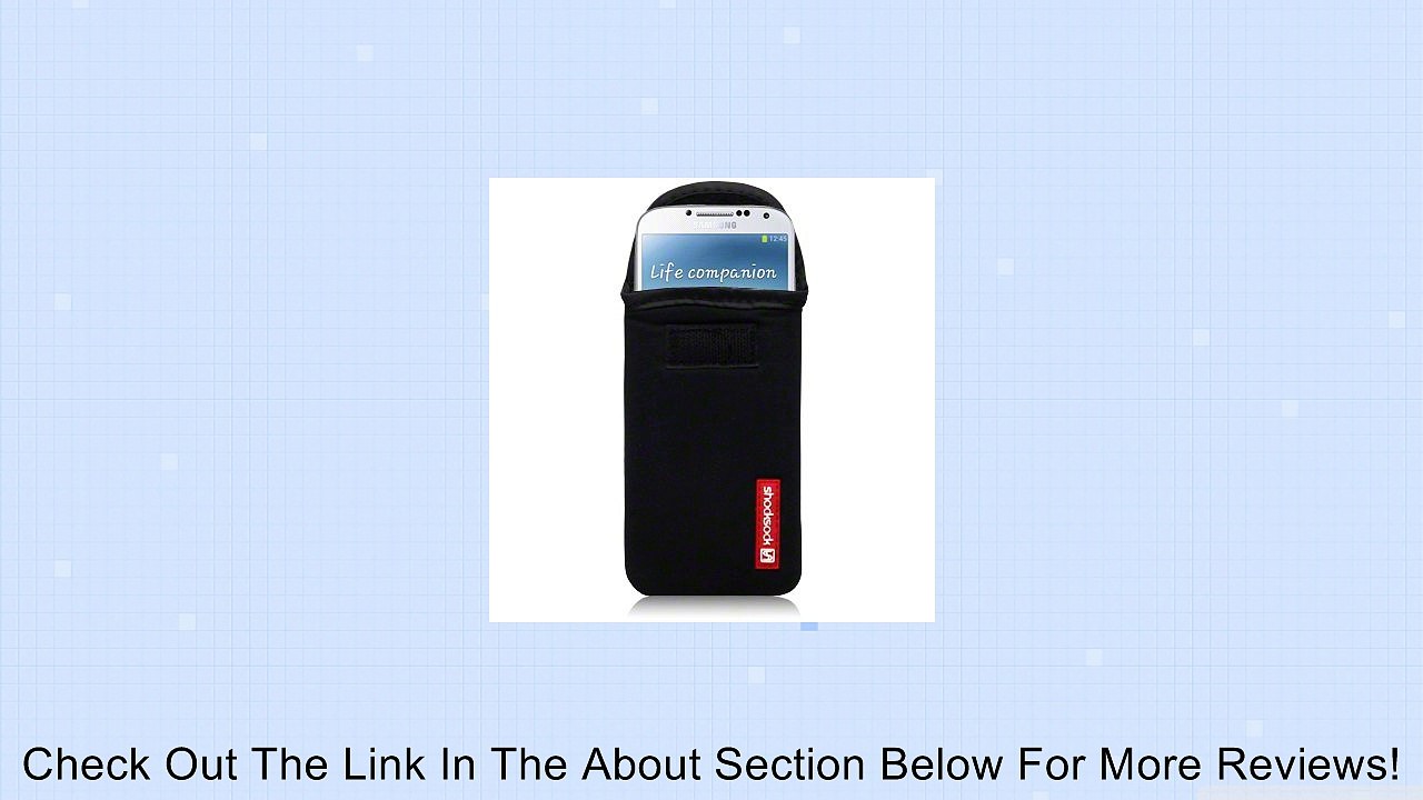 SAMSUNG i9500 GALAXY S4 NEOPRENE SLEEVE CARRY CASE BY SHOCKSOCK - BLACK Review