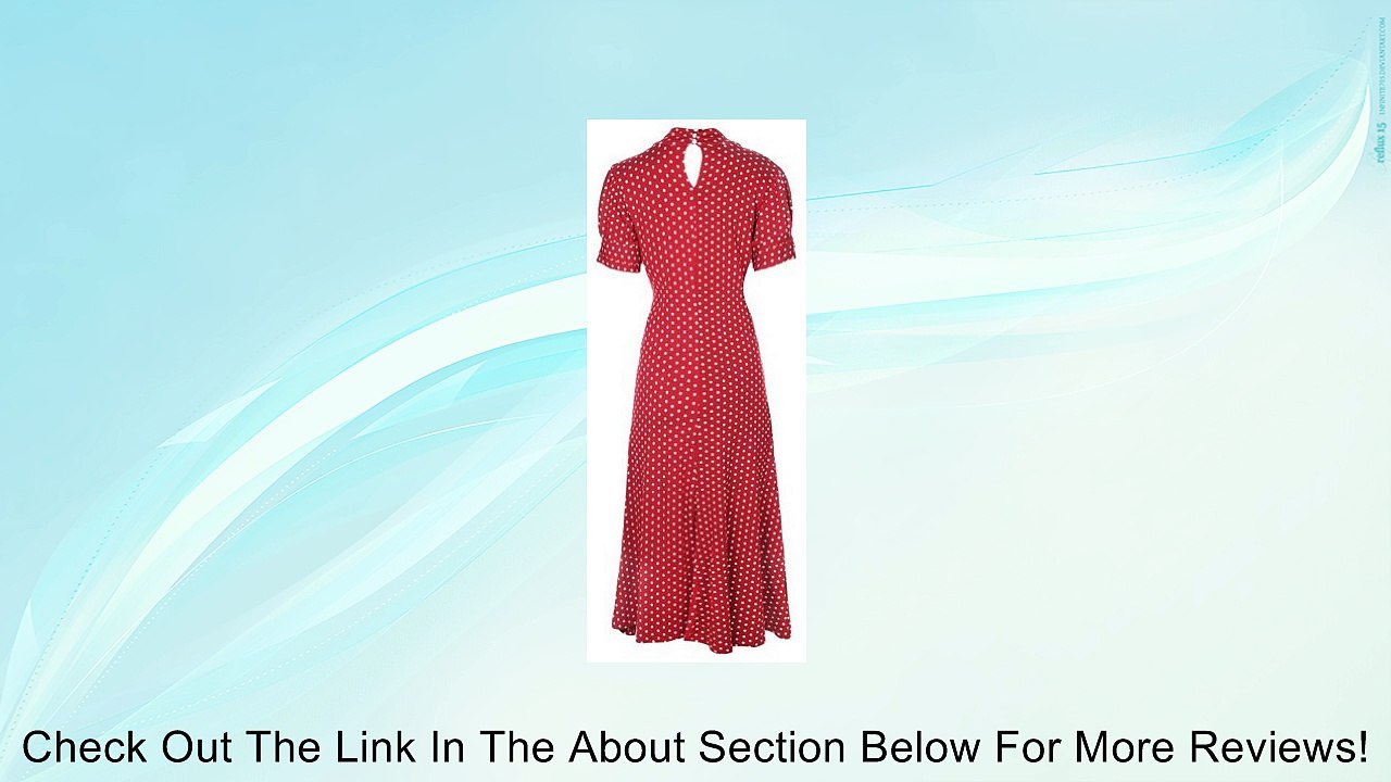 Lindy Bop Women's 'Amie' Classy Polka Dot Vintage 1940's 1950's Pinup Retro Tea Dress Review