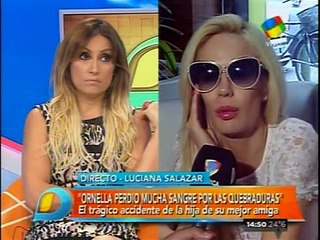 Luciana Salazar habla del accidente de Ornella