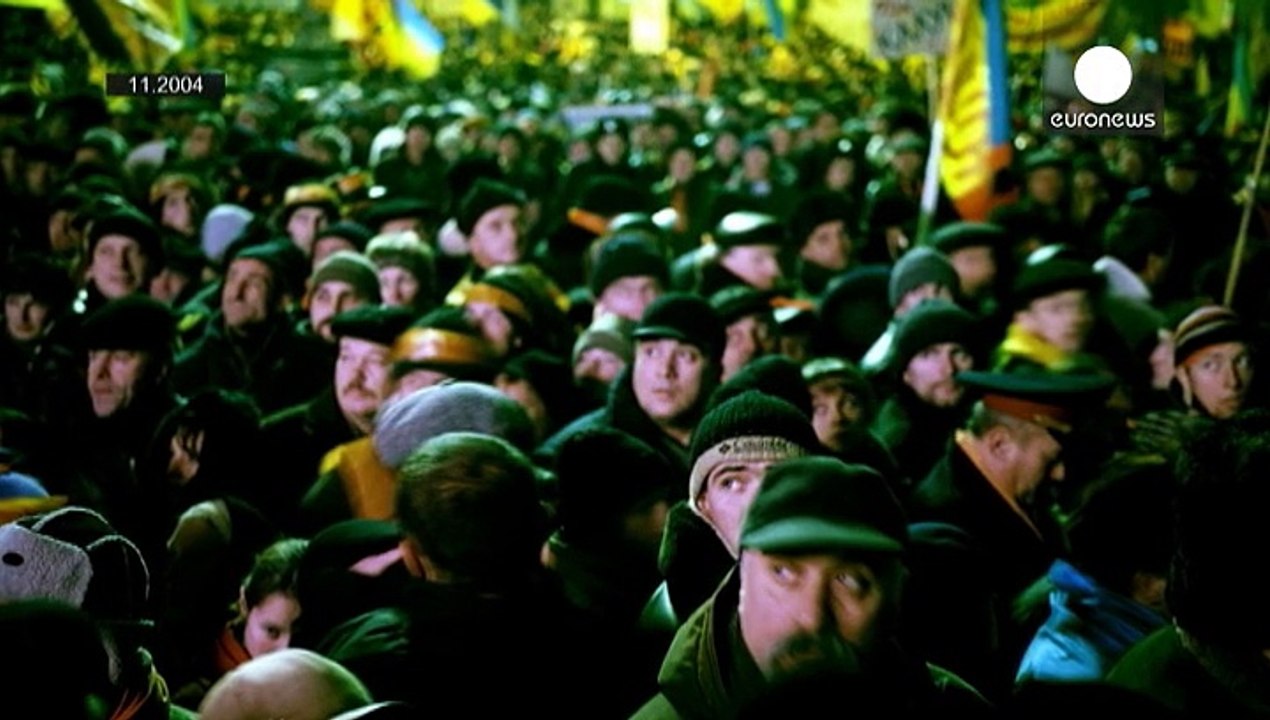 Fotos über die Proteste auf dem Maidan 2004 und 2013