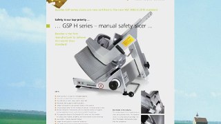 Bizerba Manual Commercial Safety Slicer Model GSP H