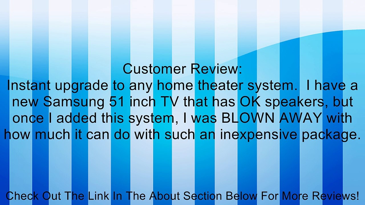 Samsung HW-F355 2.1 Channel 120 Watt Wired Audio Soundbar Review