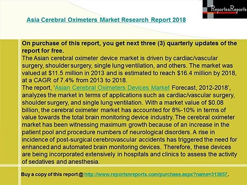 Asia Cerebral Oximeters Market Research Report 2018