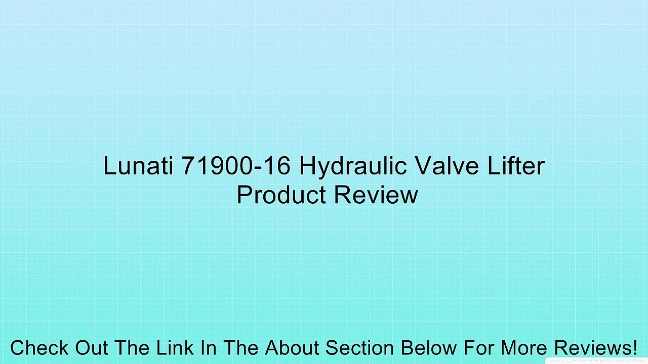 Lunati 71900-16 Hydraulic Valve Lifter