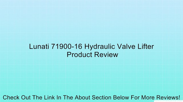 Lunati 71900-16 Hydraulic Valve Lifter