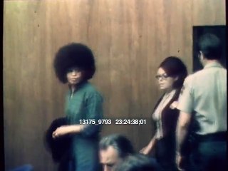 angela davis at the court archive footage