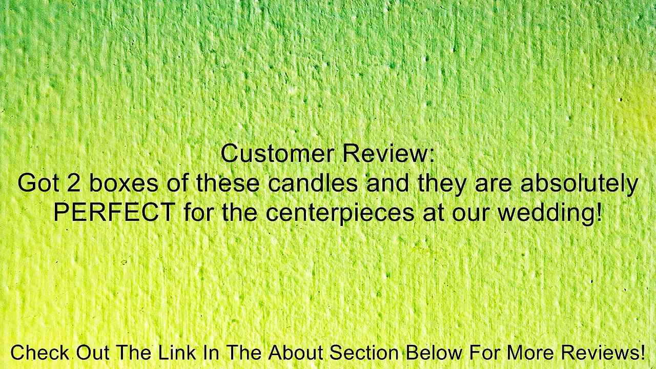 Zest Candle 24-Piece Floating Candles, 1.75-Inch, White Review