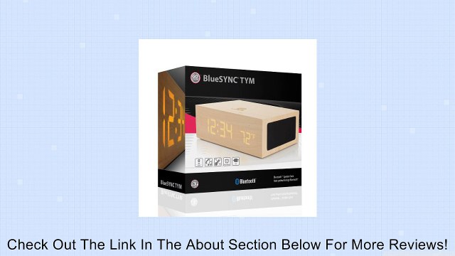 GOgroove BlueSYNC TYM Bluetooth Wireless Stereo Speaker & Wooden Alarm Clock w/ LED Time + Temperature Display for Phones, MP3 Players, Tablets, & More Review