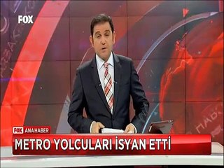 Ankara Çay Yolunda Metro yolcuları böyle isyan etti