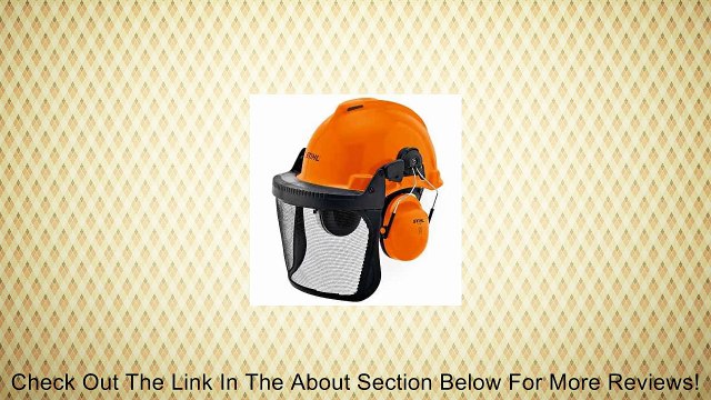 Stihl Arborist Birch Orange Hard Hat Helmet Ear Defenders & Visor 00008842401 Review