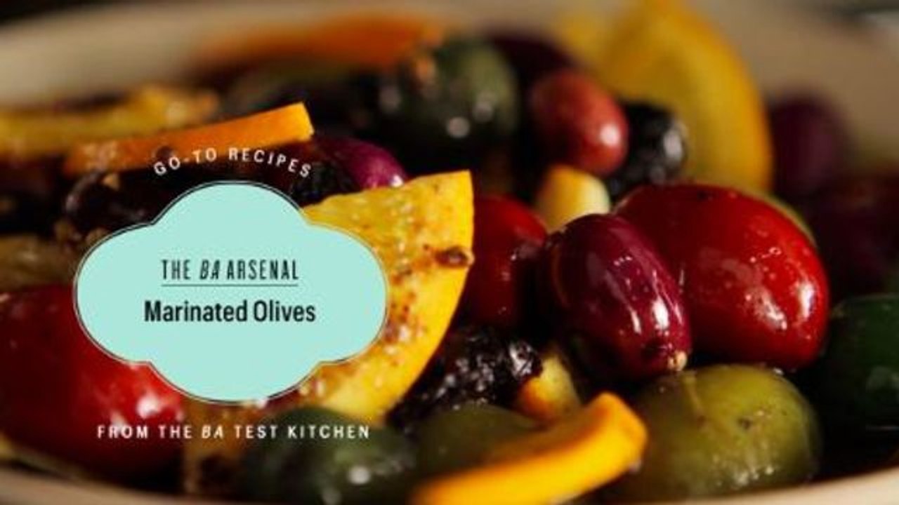 Recipes from the BA Test Kitchen - Homemade Marinated Olives
