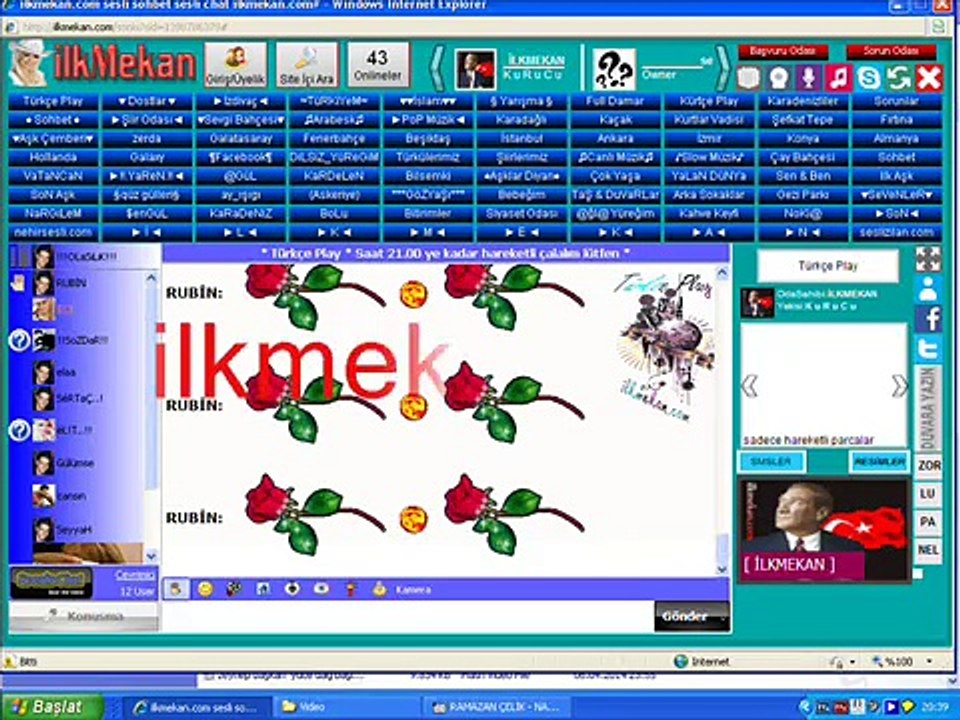 İlkMekan.Com - ©º°¨NaClYeM¨°º© Sesli Siteler Sesli Sohbet Sesli Chat
