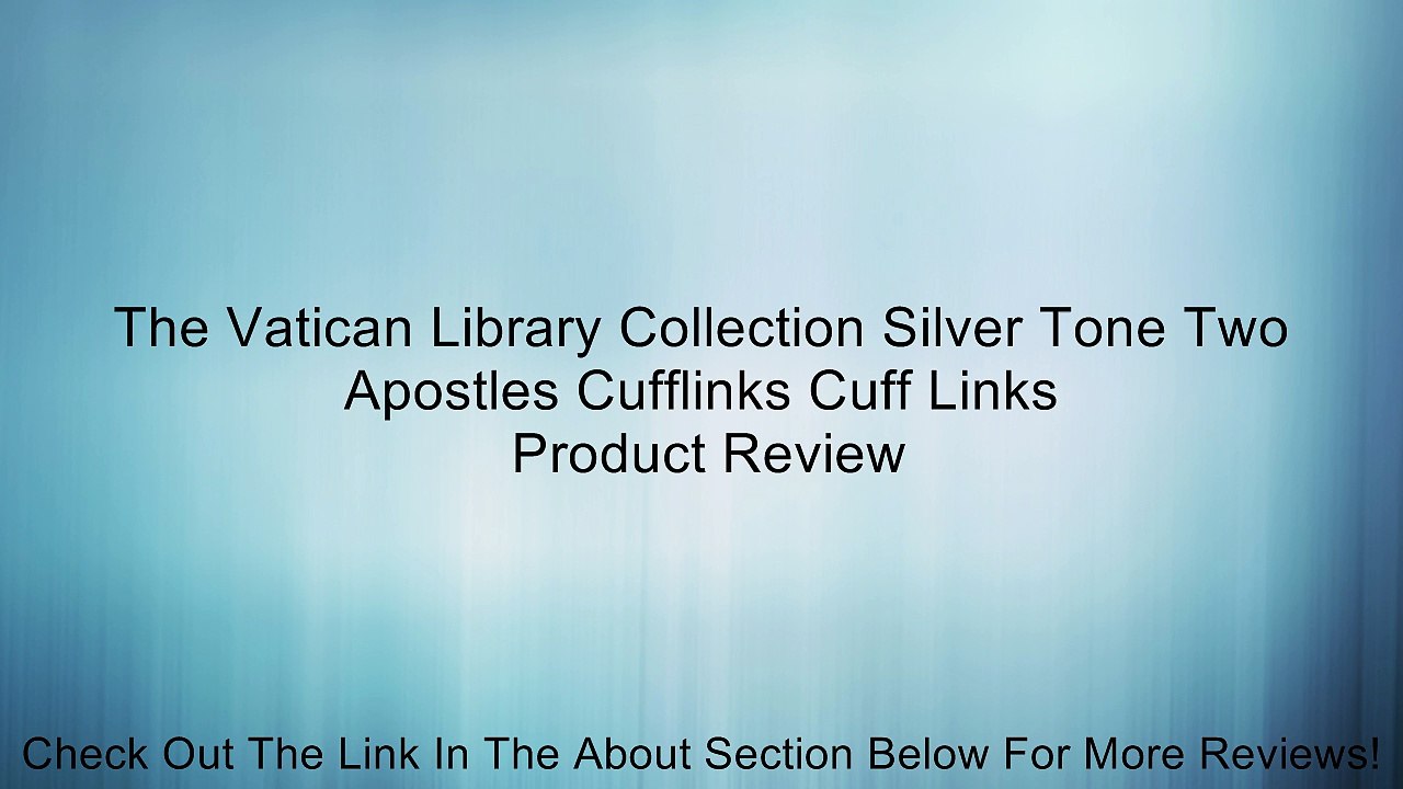 The Vatican Library Collection Silver Tone Two Apostles Cufflinks Cuff Links Review