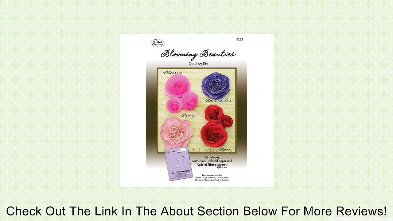 Quilled Creations Quilling Kit, Blooming Beauties Review