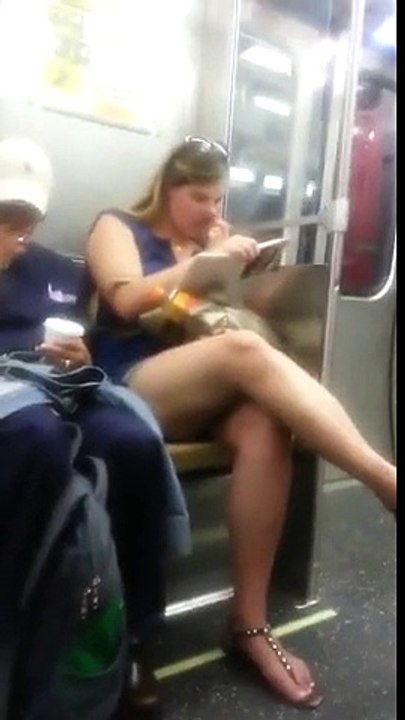 Funny Girl in train