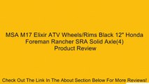 MSA M17 Elixir ATV Wheels/Rims Black 12