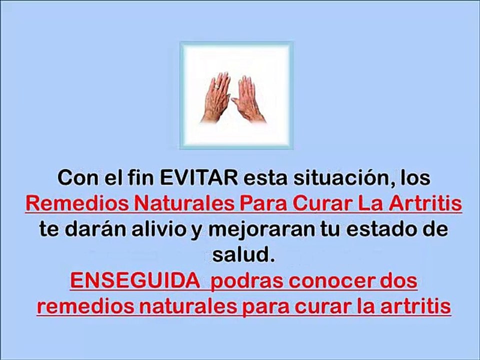Remedios Naturales Para Curar La Artritis - Como Se Puede Evitar La Artritis