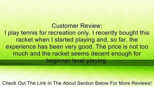 Wilson Tour Slam Adult Strung Tennis Racket Review